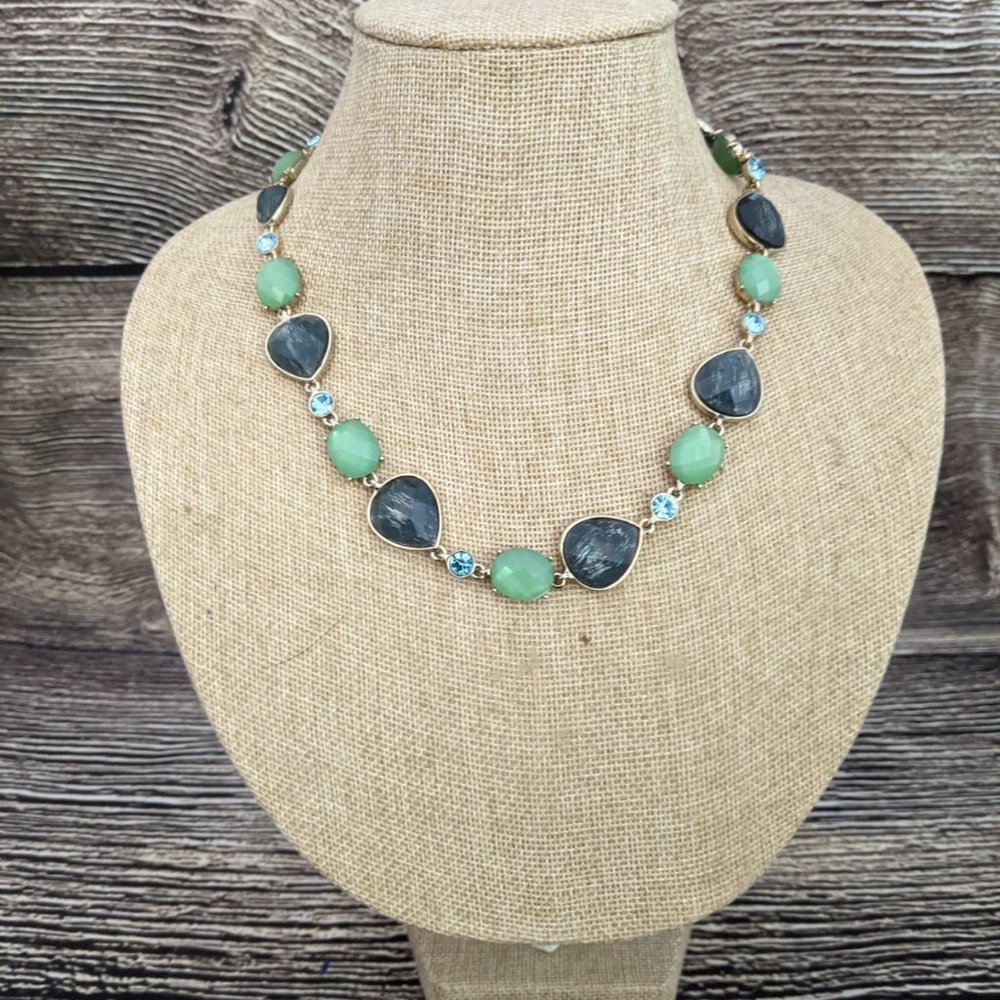 Anne Klein Green Stone Necklace